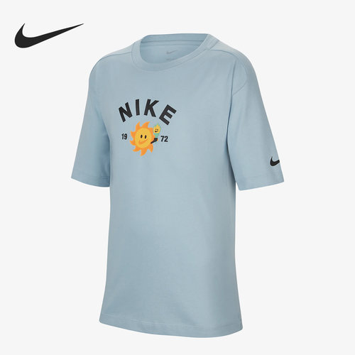 Nike/耐克正品新款大童运动休闲印花短袖T恤FJ7236-483