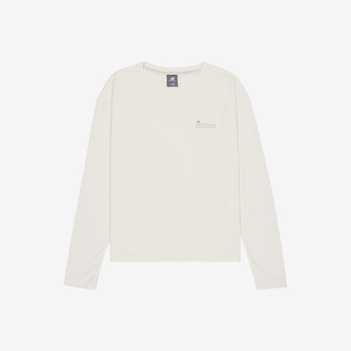 New Balance/NB正品运动女子宽松透气耐磨圆领长袖T恤NDE34082-IV
