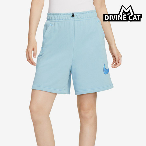 Nike/耐克正品女子运动针织透气休闲经典透气五分短裤DM6750-494