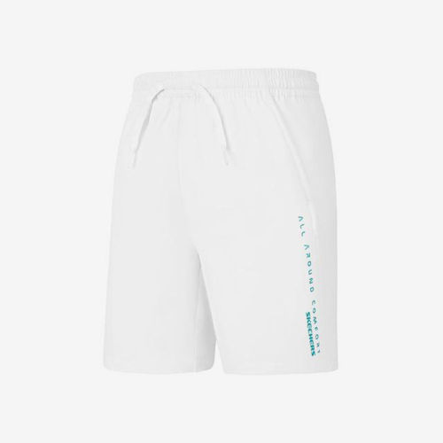 Skechers/斯凯奇正品夏季款儿童印花系带松紧梭织短裤P225K075