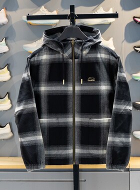 李宁正品日进斗金系列男子经典休闲运动连帽夹克外套AFDW137-3