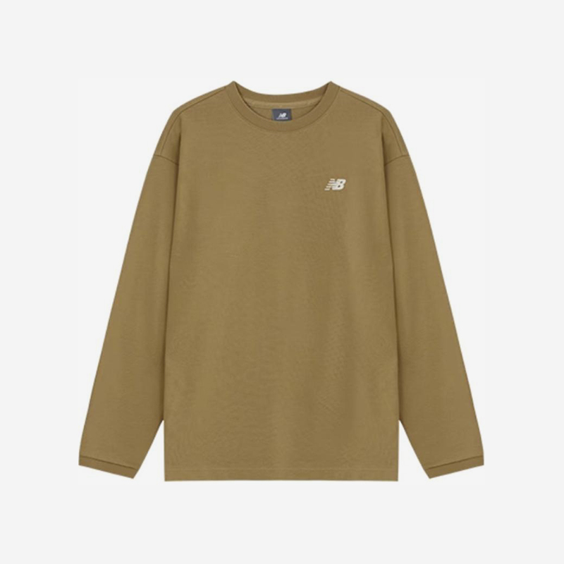 New Balance/NB正品2025新款男子经典复古长袖T恤NDE33121-BEI