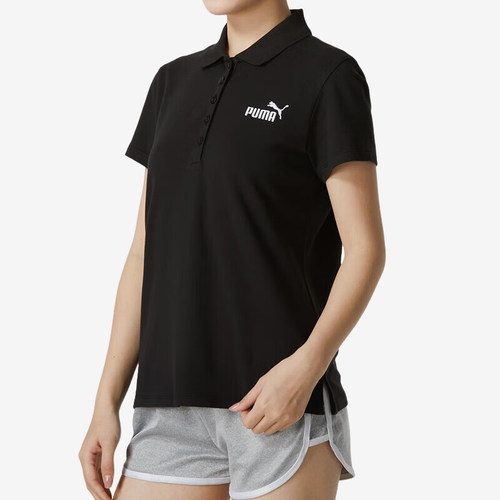 Puma/彪马正品当季新款女士运动训练针织短袖POLO衫630564-01