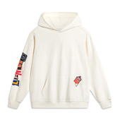 运动百搭套头连帽休闲卫衣AWDU139 滑板系列男女同款 李宁正品 新款