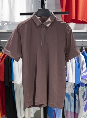 李宁正品2024新款男子吸湿排汗舒适透气休闲短袖POLO衫APLU197-5