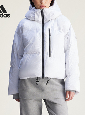 Adidas/阿迪达斯正品新款女士短款休闲保暖时尚棉服JJ2768