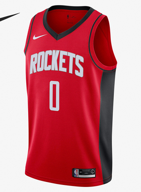Nike/耐克正品NBA火箭队球迷版男士篮球运动球衣BV7992-662