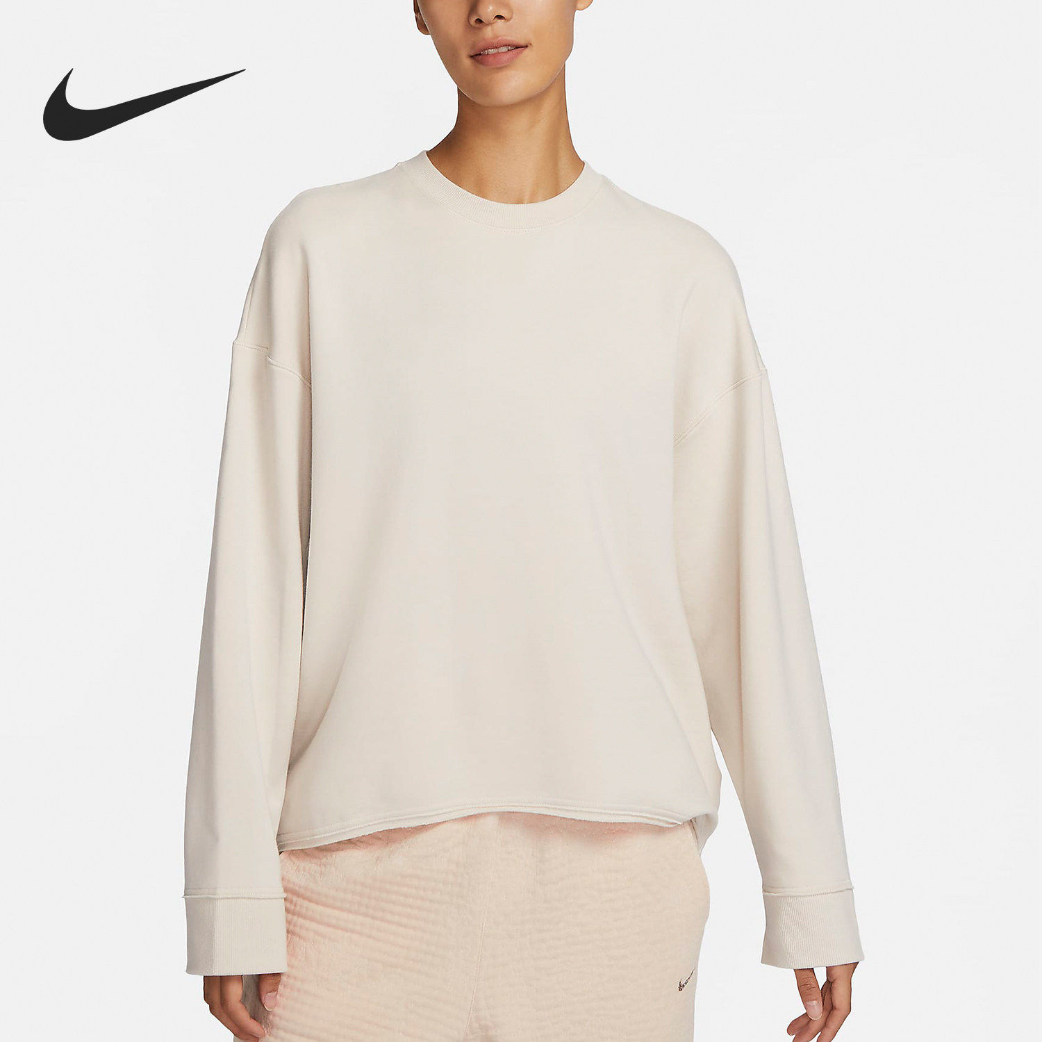 Nike/耐克正品当季新款女士圆领加绒运动套头卫衣DM6974-105