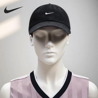 Nike/耐克正品Club 男女同款软顶牛仔运动休闲帽HF0383-010