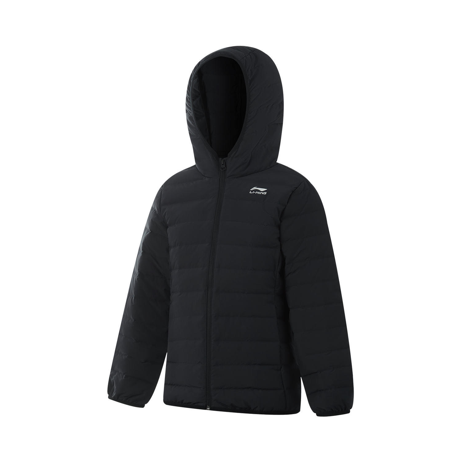 李宁正品运动生活系列女大童简约百搭短款保暖连帽羽绒服YYMU114