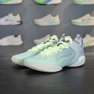 李宁正品驭帅男子轻量高回弹稳定支撑运动低帮篮球鞋ABAV049-3