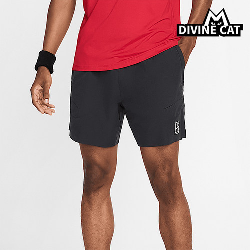 Nike/耐克正品2025男士训练运动透气松紧腰网球短裤FZ6913-010