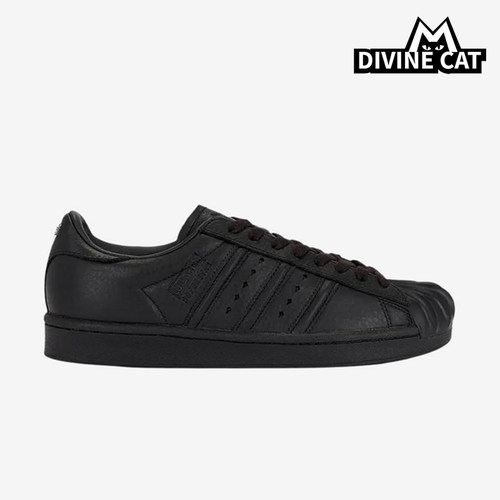 Adidas/阿迪达斯正品三叶草男女黑色低帮经典复古日常板鞋KI0824