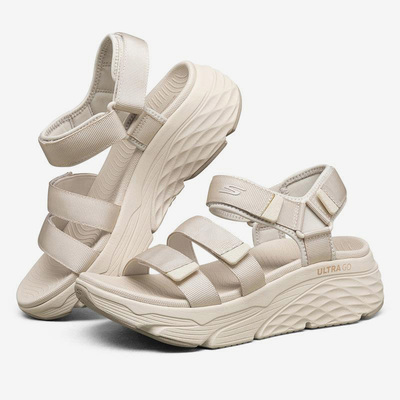 Skechers/斯凯奇正品Max Cushioning女子休闲魔术贴运动凉鞋