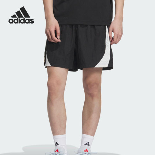 Adidas/阿迪达斯正品2025夏季款男女篮球宽松运动短裤KE5908