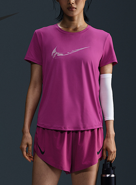 Nike/耐克正品2025秋季款女士跑步圆领套头短袖FV6374-518