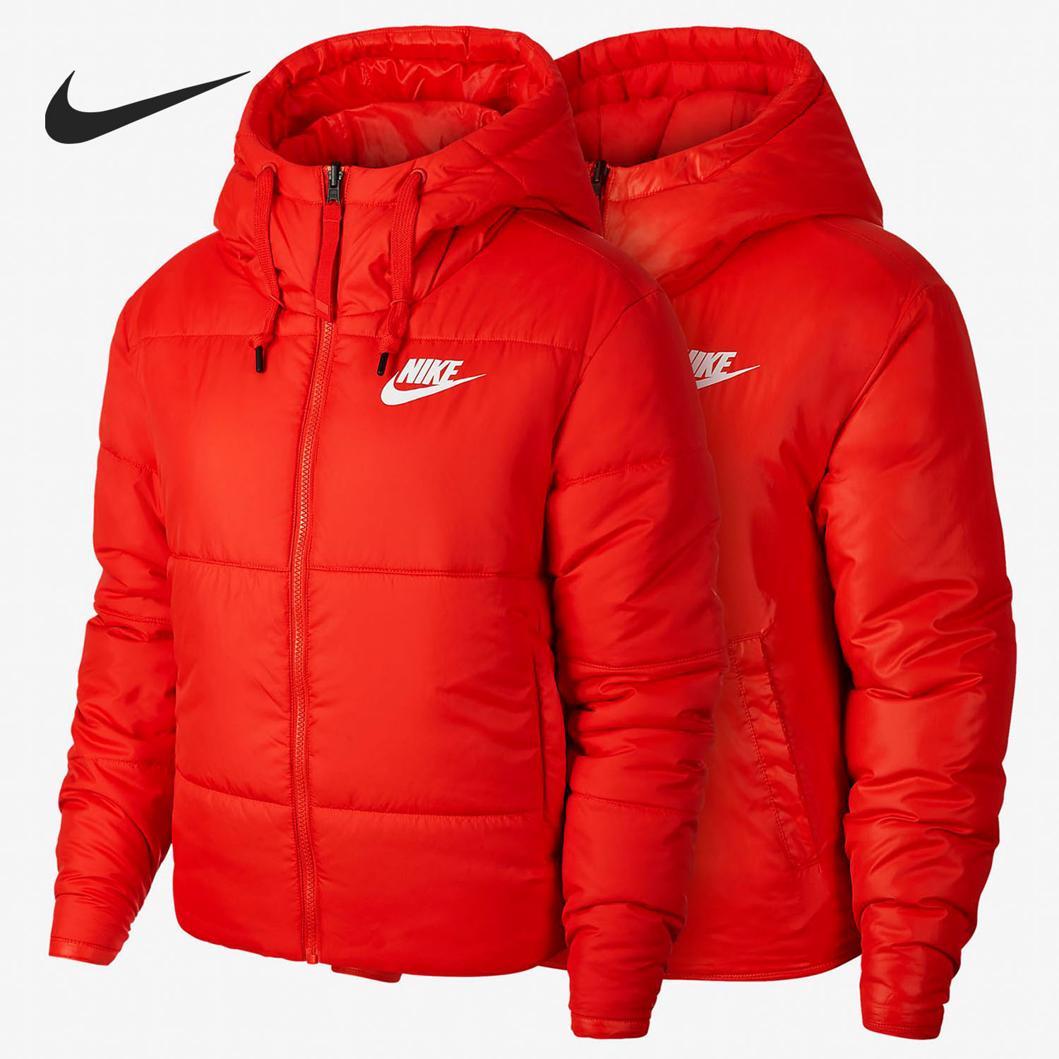 nike连帽加厚棉服正品