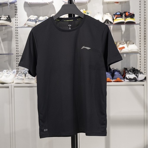 李宁正品跑步系列男子反光速干透气舒适百搭运动短袖T恤ATSV471-1