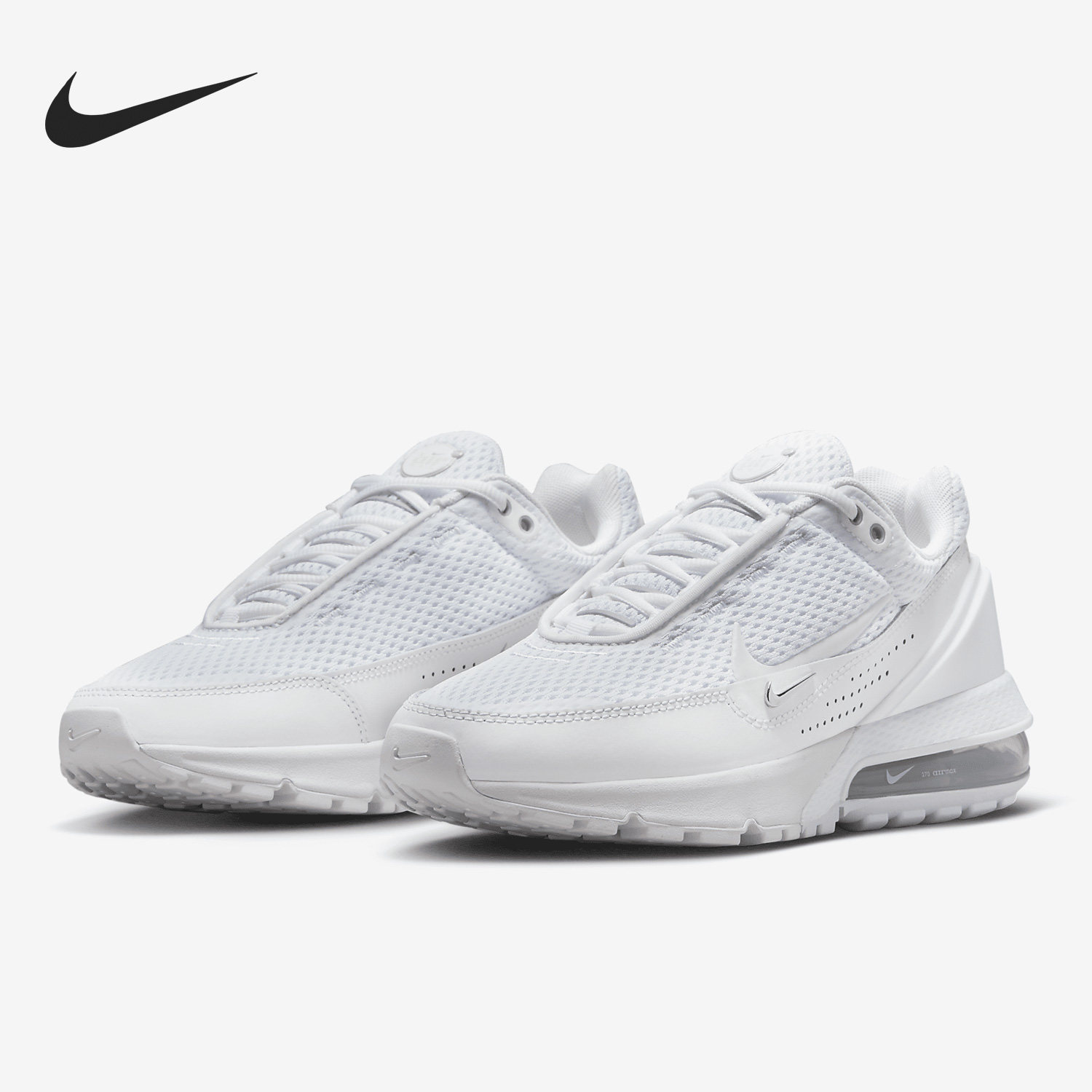 NIKE耐克女鞋AIR MAX缓震气垫鞋白色休闲运动鞋时尚耐磨跑步鞋