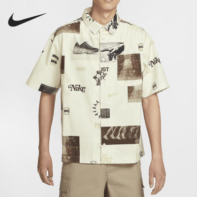 Nike/耐克正品Sportswear男士复古透气休闲衬衫T恤HM4453-113