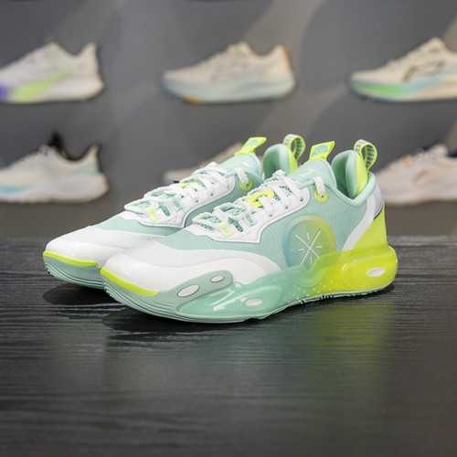 李宁正品全城12男大童减震耐磨回弹运动训练低帮篮球鞋YKBV078-5