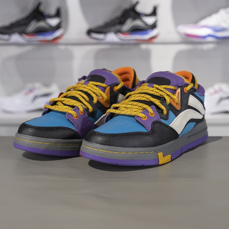 李宁正品惟吾 PRO特别故事版男子潮流低帮防滑运动板鞋AECU031-3