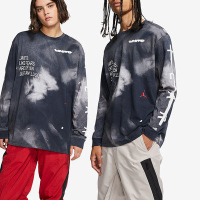 Nike耐克正品Air Jordan Fearless男扎染透气长袖T恤CT6196-101