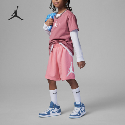 Nike/耐克正品JORDAN大童透气短袖宽松短裤套装FQ0575-611