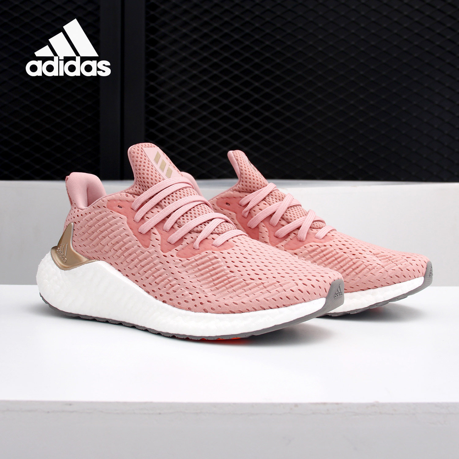 Adidas/阿迪达斯正品 新款ALPHABOOST W男女运动跑步鞋EH3354
