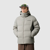 李宁正品 健身系列男子防泼水保暖舒适百搭鸭绒连帽羽绒服AYMU701