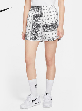 Nike/耐克正品夏季女子透气印花运动休闲时尚短裤CZ1440-100