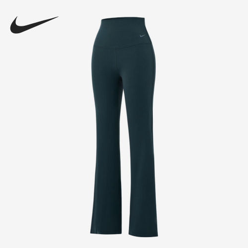 Nike/耐克正品S新款女深绿色瑜伽健身喇叭运动长裤FV7922-390