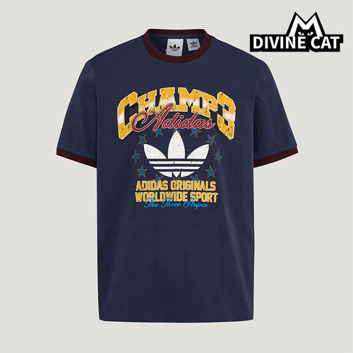 Adidas/阿迪达斯正品三叶草RINGERT-SHIRT新款经典短袖T恤LE7356