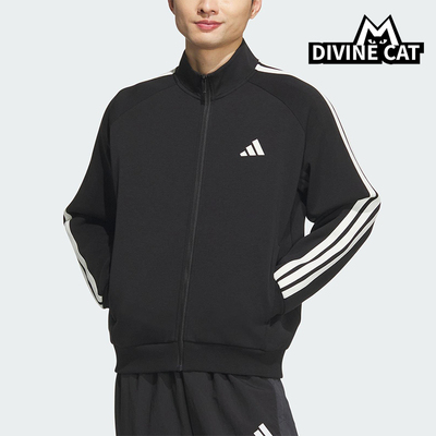 Adidas/阿迪达斯正品2025秋季款男士耐穿针织立领运动外套KC2884