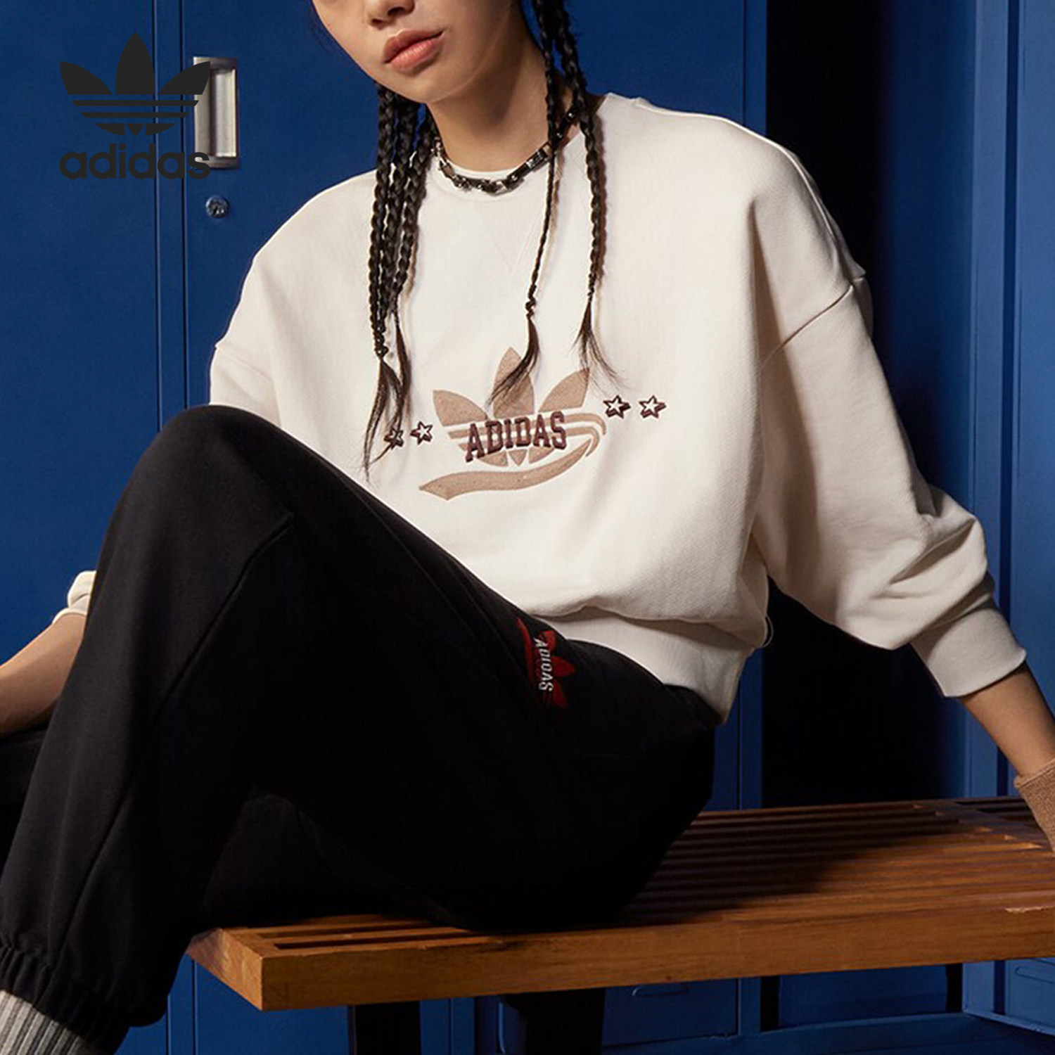 Adidas/阿迪达斯女子圆领卫衣