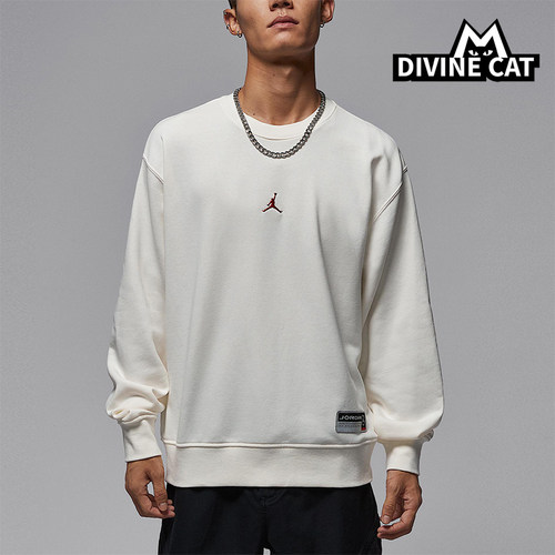 Nike/耐克正品JORDAN男士圆领简约长袖休闲套头卫衣IO7830-133