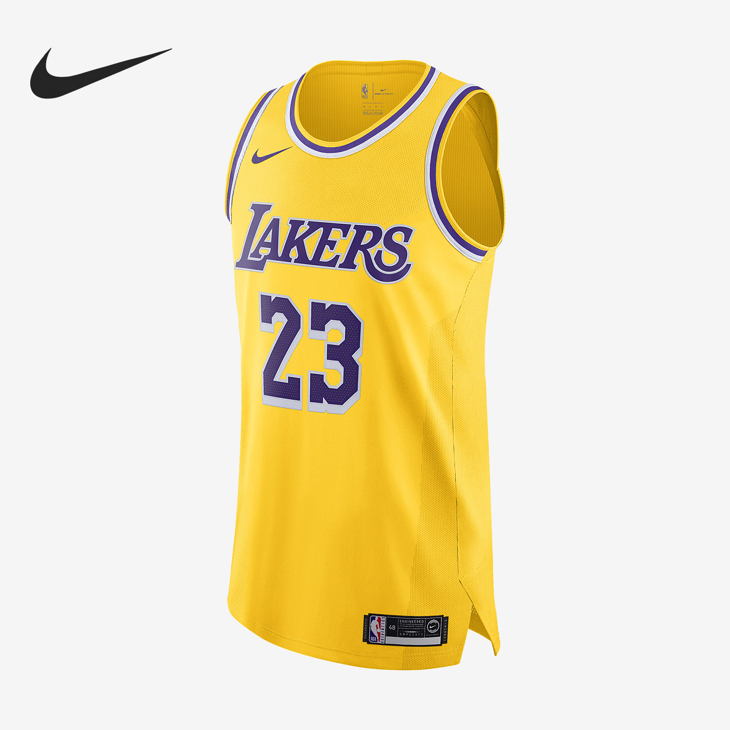Nike/耐克正品洛杉矶湖人队NIKE NBA AUTHENTIC男子球衣 AA7265