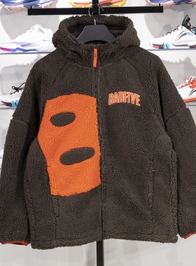 李宁正品反伍篮球系列男子加绒保暖仿羊羔绒宽松外套AFDT665-3