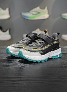 李宁正品启悦2 KID儿童柔软回弹潮流低帮耐磨休闲鞋YKCV198-11