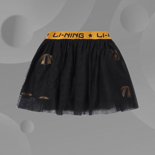 李宁童装短裙运动生活系列运动透气裙子休闲女大童夏YSKQ018