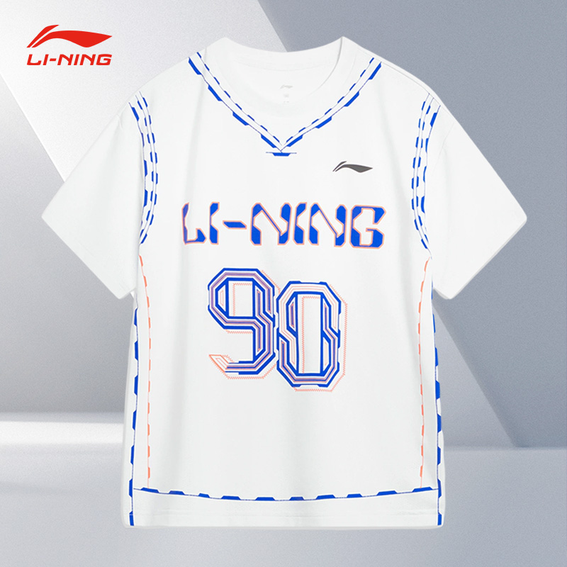 Lining/李宁正品夏季新款儿童篮球系列休闲运动短袖T恤YHST125
