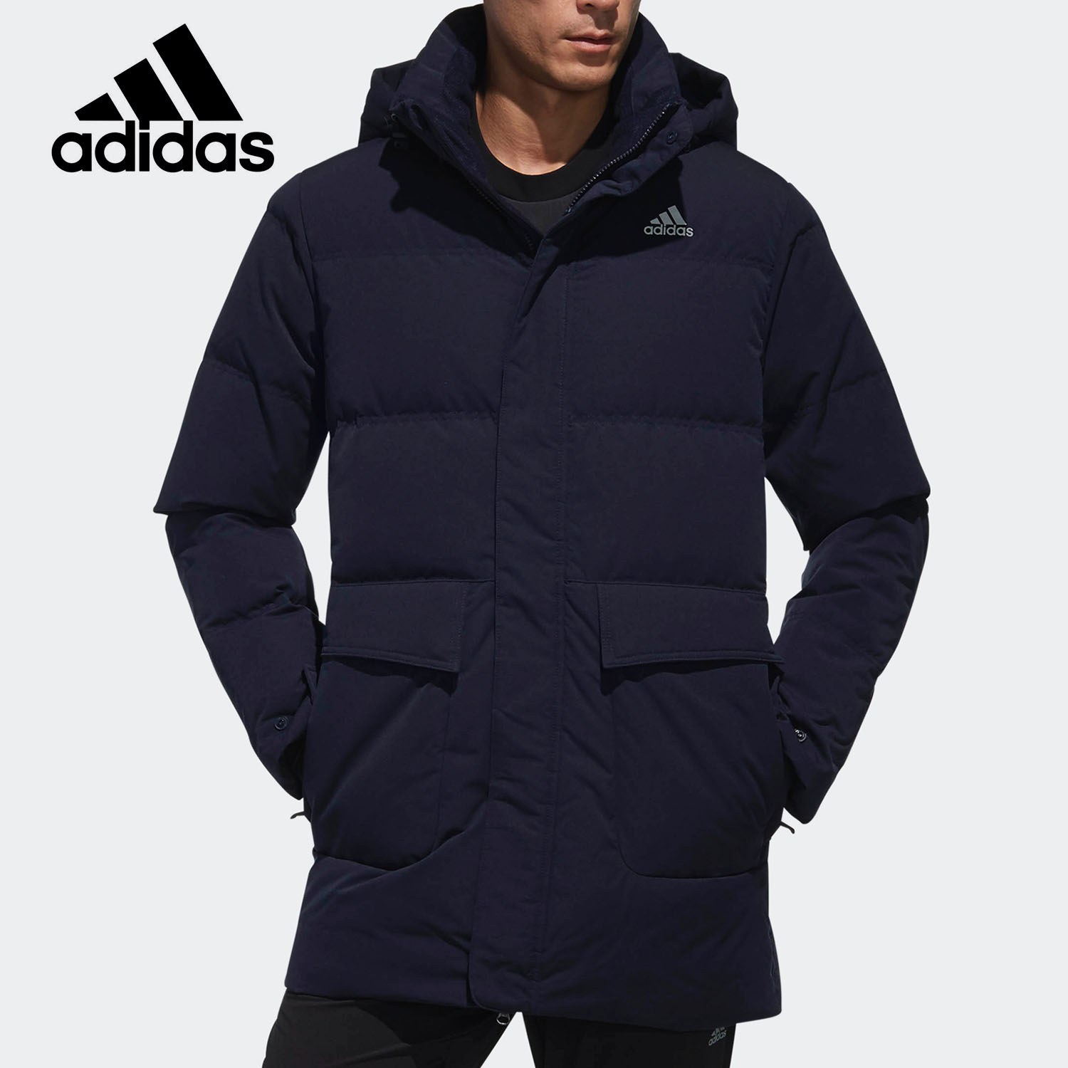 Adidas/阿迪达斯正品冬季男子户外运动舒适保暖羽绒服CK0970