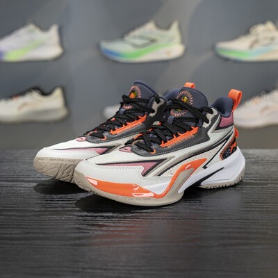 李宁正品先锋力6 TEAM V2男大童缓震耐磨中帮实战篮球鞋YKBV082-1