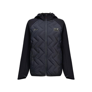 防风保暖连帽羽绒服AYMU278 女士运动休闲薄款 2025新款 李宁正品