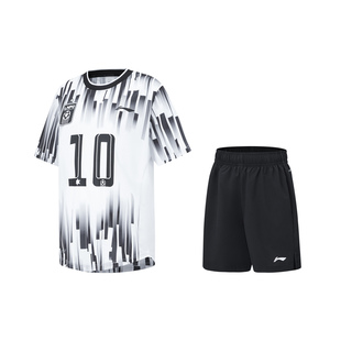 儿童足球系列宽松透气舒适短袖 夏季 T恤YATT031 李宁正品 Lining