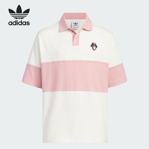 Adidas/阿迪达斯正品三叶草大童透气运动短袖POLO衫IX4368