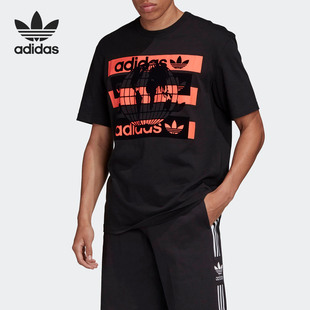 新款 Adidas 阿迪达斯正品 当季 T恤FM2236 三叶草男子运动短袖