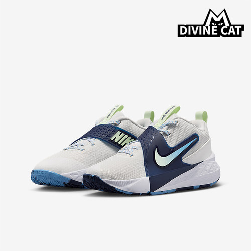 Nike/耐克正品TeamHustleD12新款儿童经典白蓝色篮球鞋HF6279-104