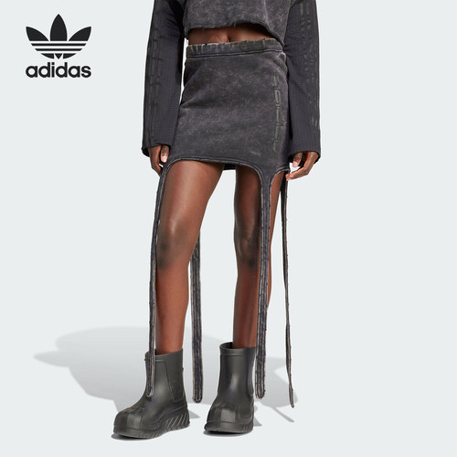 Adidas/阿迪达斯正品DISTRESSD SKIRT女士时尚运动短裙IR8394
