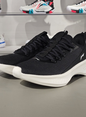 李宁正品2024秋季新款女子简约低帮网面透气运动休闲鞋AGLU320-6